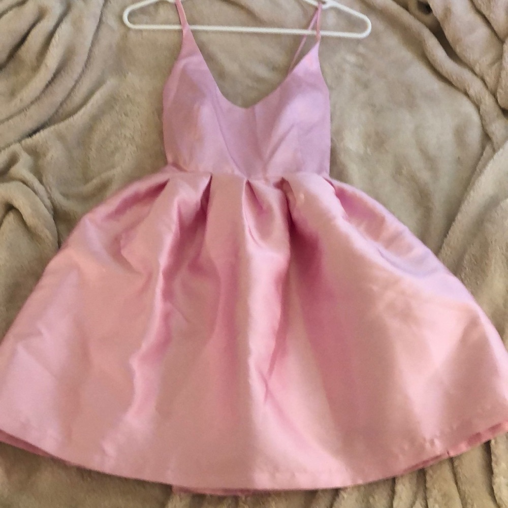 mini pink party dress